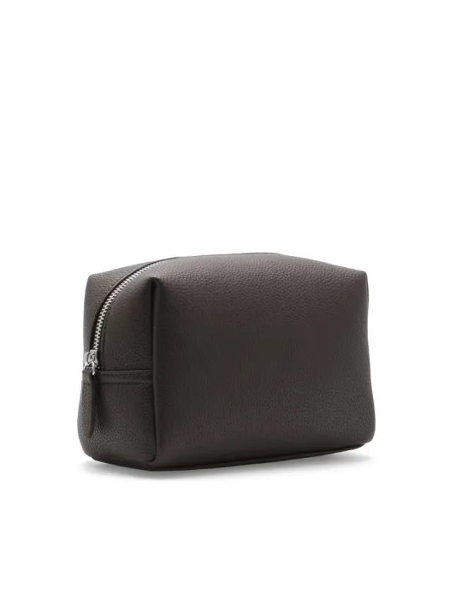 Terra Toiletry Bag Dark Brown