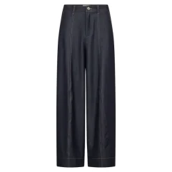 Terry Barrel Pant Navy Denim