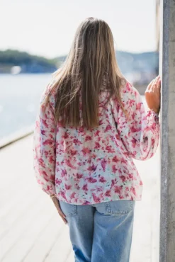 Tessa Print Blouse Turkis