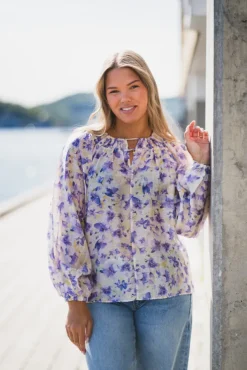 Tessa Print Blouse Yellow