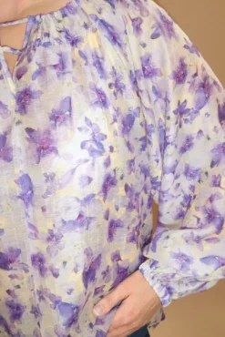 Tessa Print Blouse Yellow
