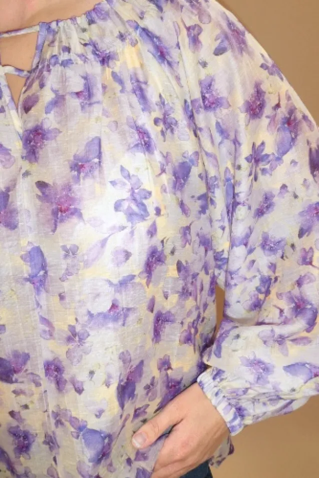 Tessa Print Blouse Yellow