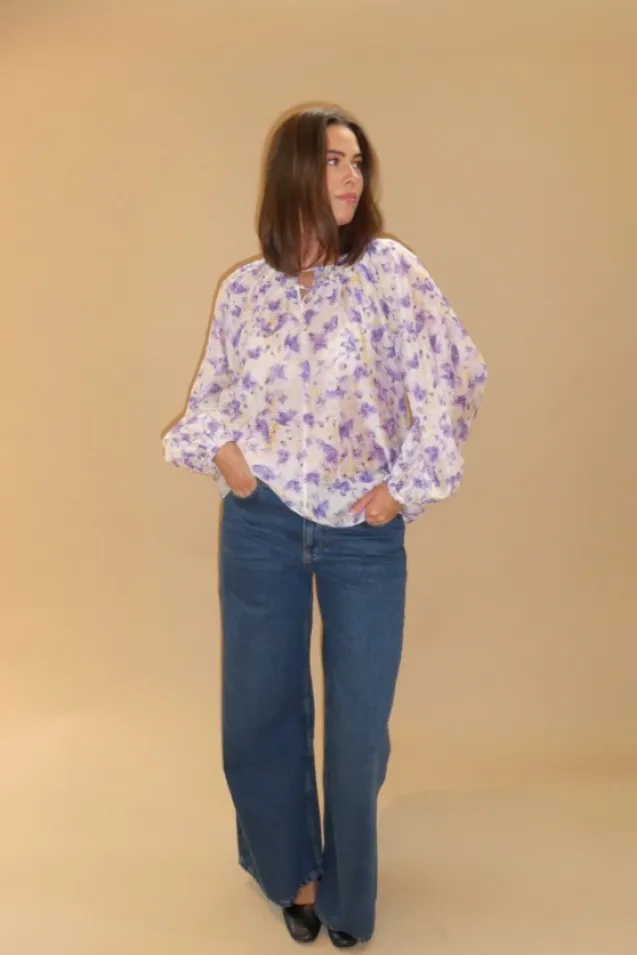 Tessa Print Blouse Yellow