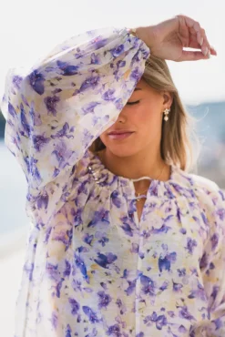 Tessa Print Blouse Yellow