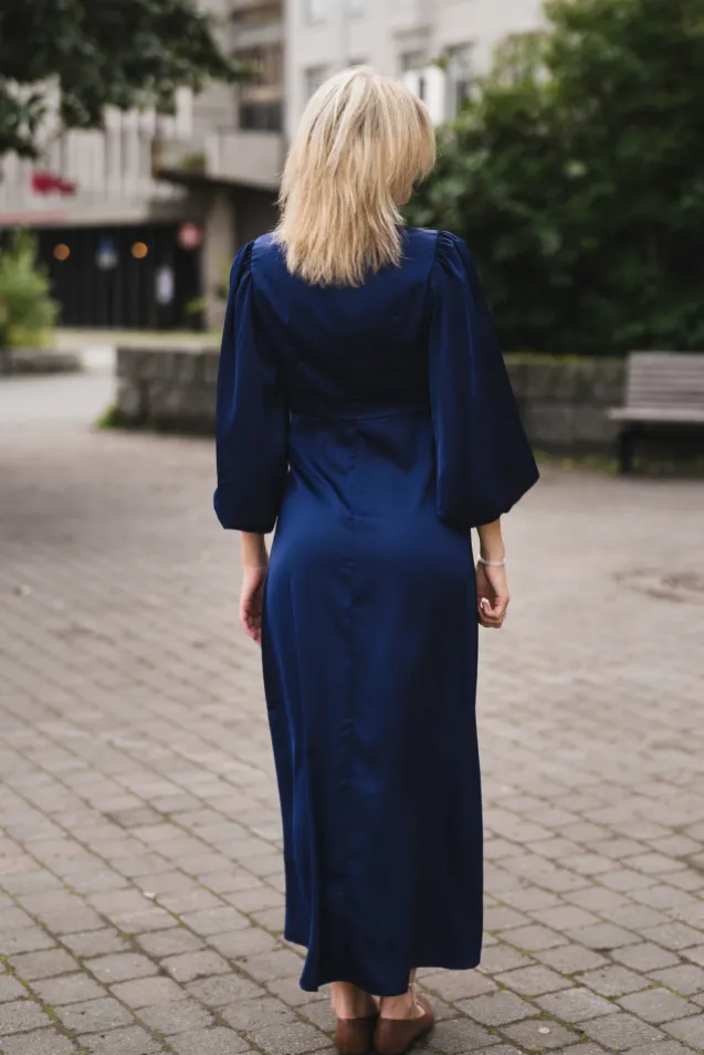 Thea 3/4 Long Dress Evening Blue