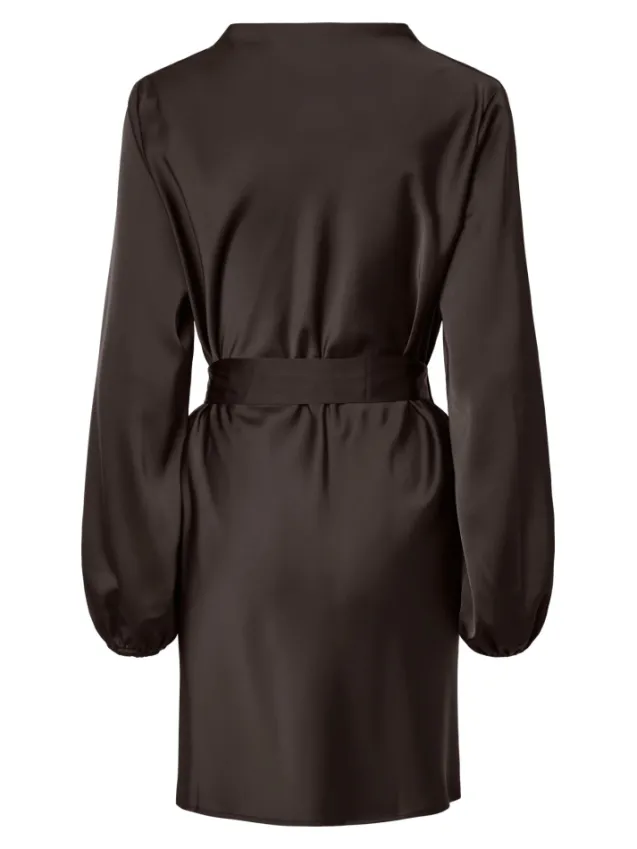 Thea LS Dress Coffee Bean