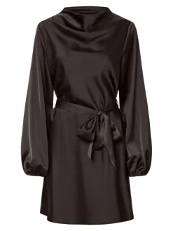 Thea LS Dress Coffee Bean