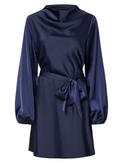 Thea LS Dress Evening Blue