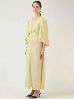 Thea LS Long Dress Anise Flower