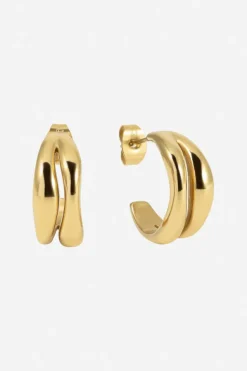 The Big Curved Hoops Gold