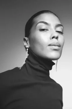 The Long Pearl Earrings Cream
