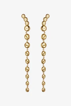The Long Pebble Earrings Gold