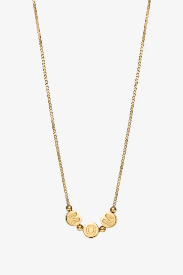 The Mom Necklace Gold
