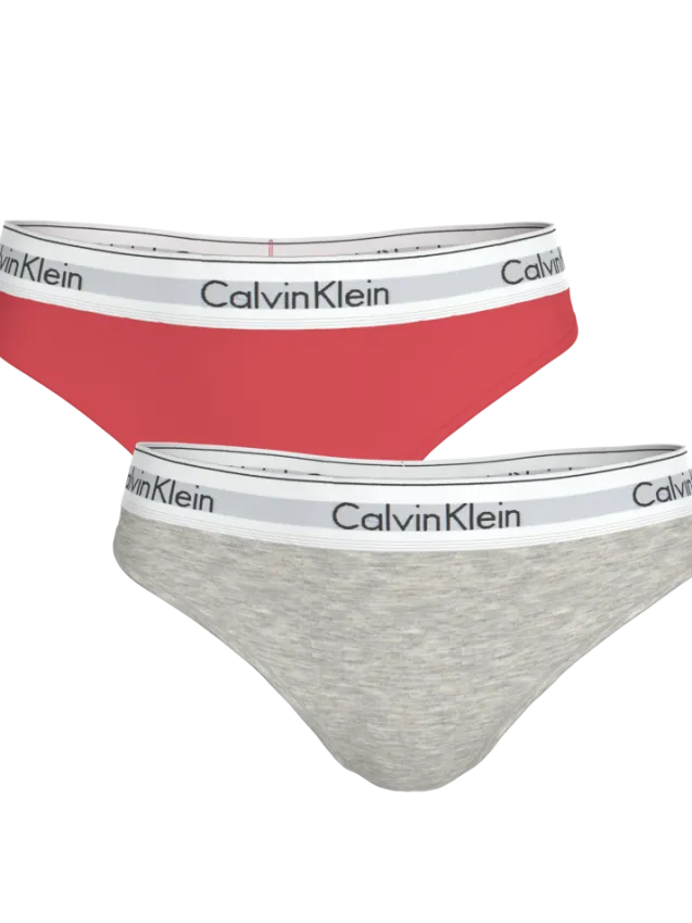 Thong 2PK Punch Pink/Grey Heather