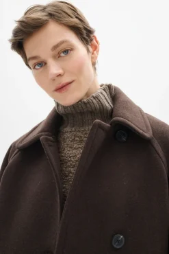 Thora Minona Coat R Chocolate Brown