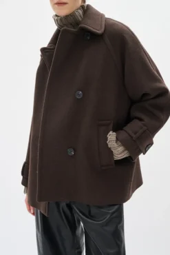 Thora Minona Coat R Chocolate Brown