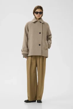 Thora Minona Coat R Sandy Grey Melange