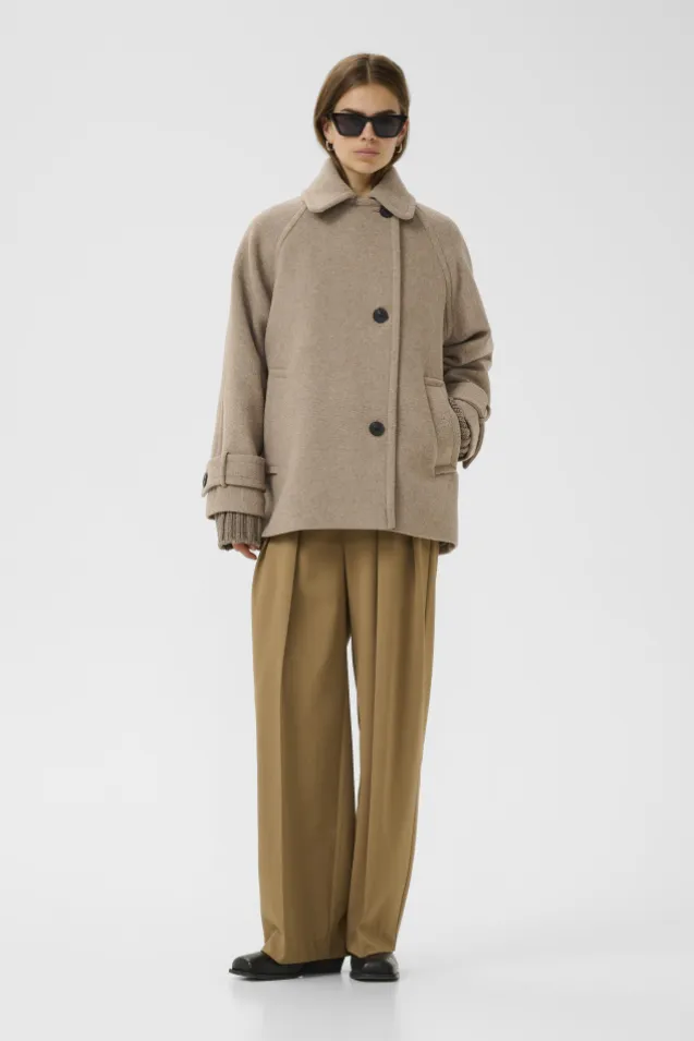 Thora Minona Coat R Sandy Grey Melange