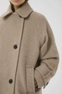 Thora Minona Coat R Sandy Grey Melange