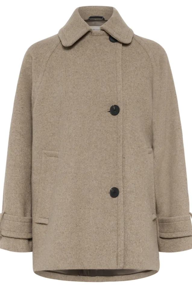 Thora Minona Coat R Sandy Grey Melange