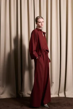 Tide Linen Pants Rust Red