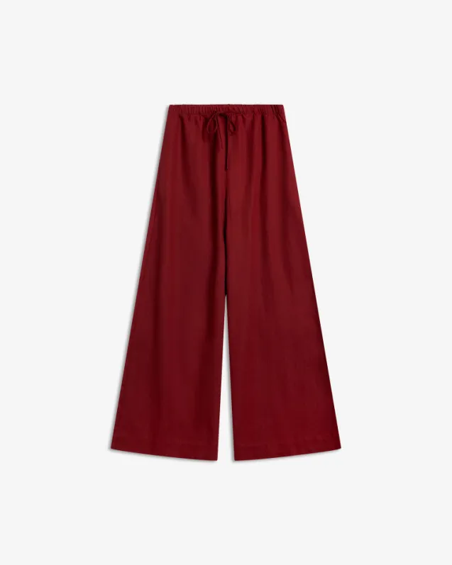 Tide Linen Pants Rust Red