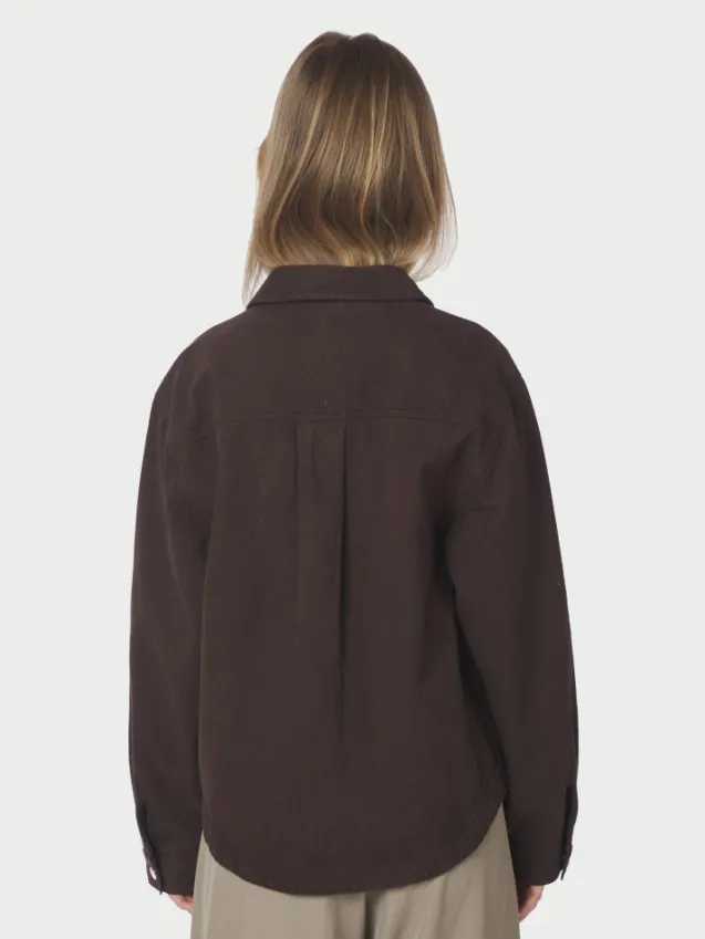 Tikken Solid Jacket Dark Brown