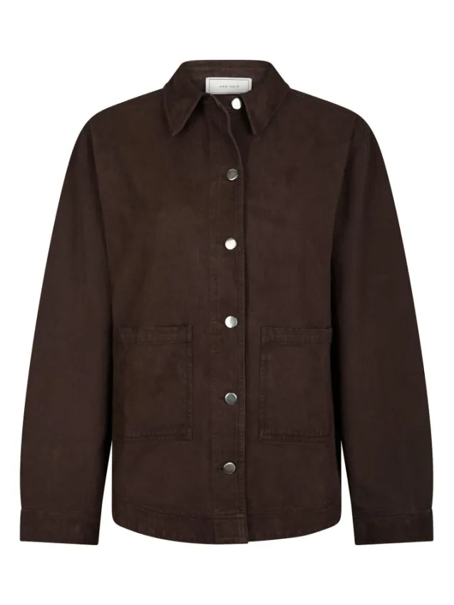 Tikken Solid Jacket Dark Brown