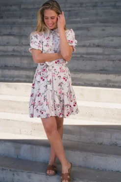 Tilera SS Shirt Dress Birch New Botira Print