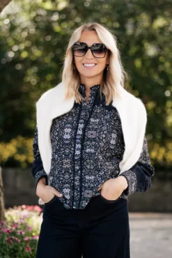 Tillo LS Shirt Navy Blazer