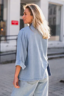 Tilly SS Blazer Fade Denim