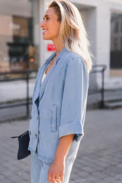 Tilly SS Blazer Fade Denim