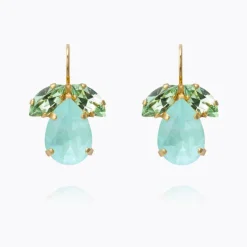 Timo Earrings Gold Soft Mint Combo