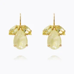 Timo Earrings Gold Soft Yellow Combo