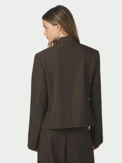 Tiria Structure Blazer Dark Brown