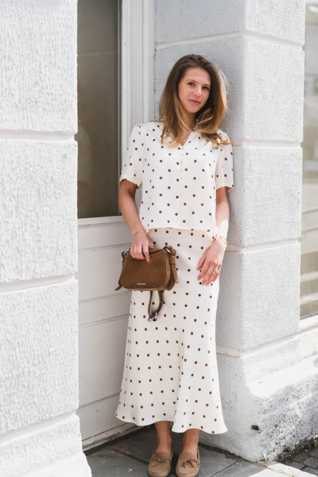 Torana Dotted Blouse Creme