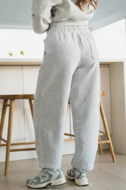 Trackside Fleece Barrel Pant Ash Heather