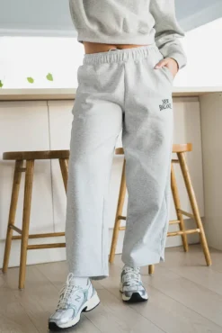 Trackside Fleece Barrel Pant Ash Heather