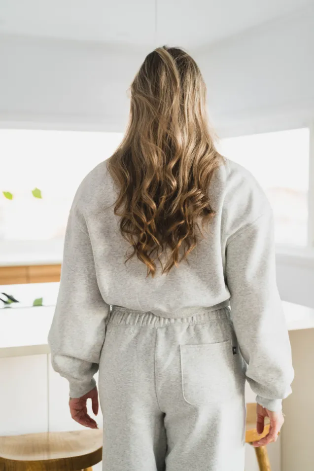 Trackside Fleece Crew Ash Heather