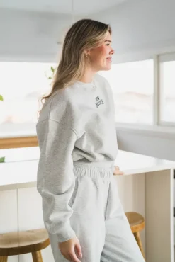 Trackside Fleece Crew Ash Heather