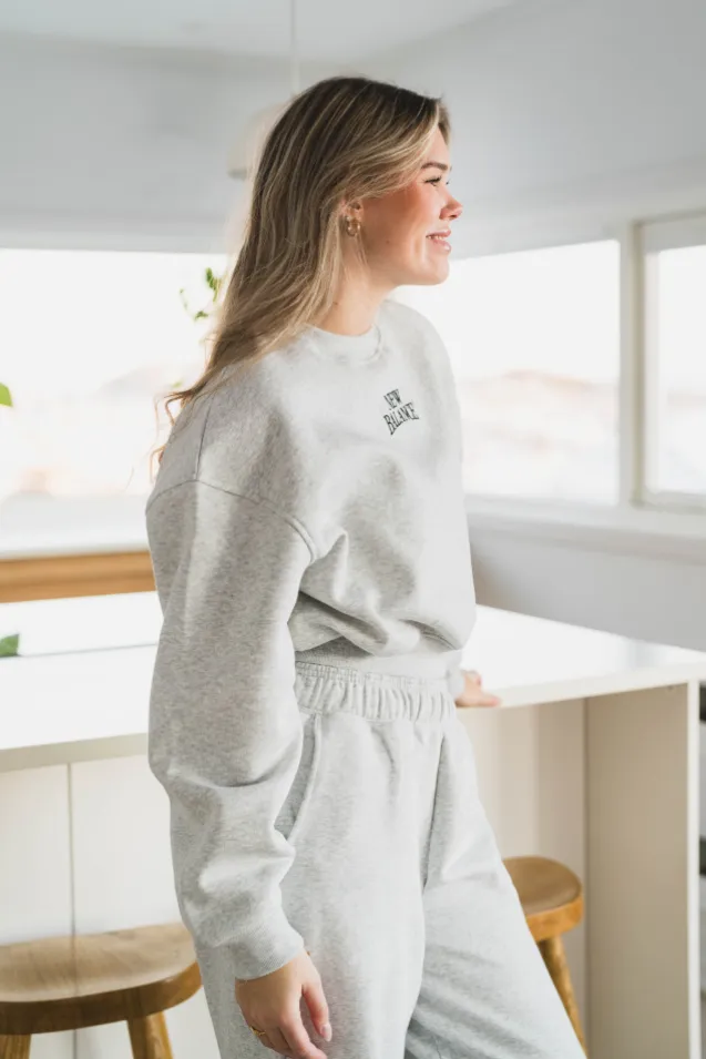 Trackside Fleece Crew Ash Heather