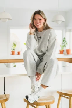 Trackside Fleece Crew Ash Heather