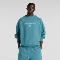 Trackside Fleece Crew Big Teal