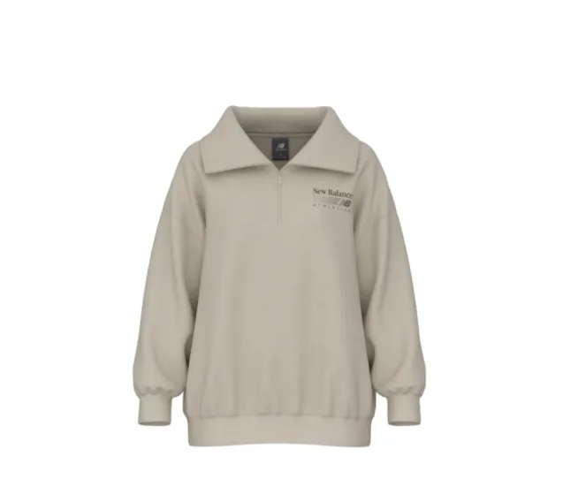 Trackside Fleece Half Zip Linen Heather