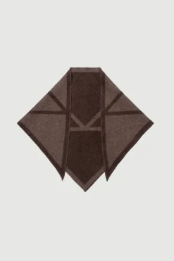 Triangle Scarf Small Cacao/Tobacco