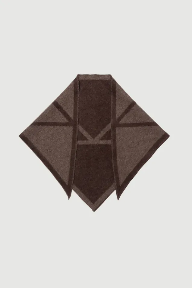 Triangle Scarf Small Cacao/Tobacco