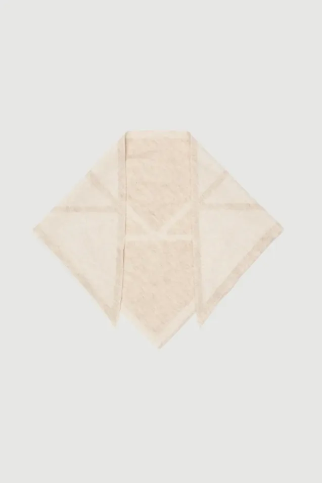 Triangle Scarf Small Cream/Light Beige