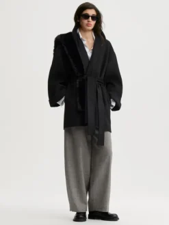 Trinelle Wool Coat Black