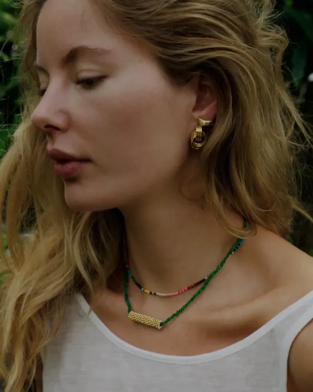 Triplet Earring Gold