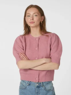 Trudy Knit Cardigan Rose
